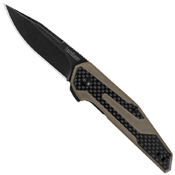 Fraxion G10 & Carbon Fiber Overlay Handle Folding Knife