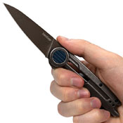 Kershaw Parsec Stonewash Brown PVD Finish Blade Folding Knife