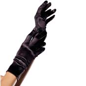 Elegant Satin Wrist Length Costume Gloves