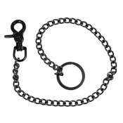 Mascorro 18-inch Gun Metal Wallet Chain w/ Claw Hook & Key Ring