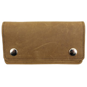 Pull Up Leather Chain Wallet