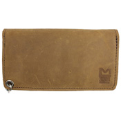 Pull Up Leather Chain Wallet