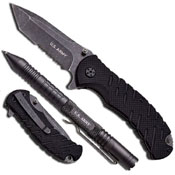 Mtech US Army Folding Knife with Tactical Pen