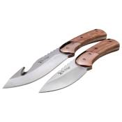 Elk Ridge Precision Fixed Blade Dual Knife Set w/ Sheath