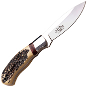 Elk Ridge ER-565JB Fixed Blade Knife w/ Leather Sheath
