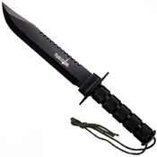 Survivor Fixed Blade Knife with Survival Kit