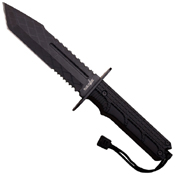 Survivor HK-796 Half Serrated Edge Blade Fixed Knife