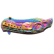 Masters Collection Dragon Sculptured Folding Knife