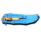 Master Collection Laser Etch Blade 4.75 Inch Closed Folding Knife