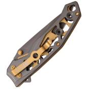 Master Cutlery MTech Folding Knife - Handle w/ Gold Liner