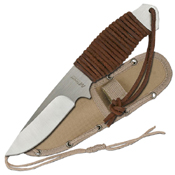 Master Cutlery MTech USA 444 Leather Wrapped Handle Fixed Blade Knife