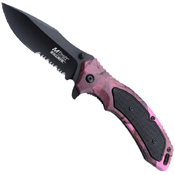 MTech USA 4.5 Inch Closed Partially Serrated Folding Knife
