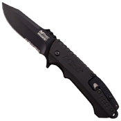 MTech USA A889 Half Serrated Edge Folding Blade Knife