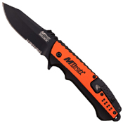 MTech USA A889 Half Serrated Edge Folding Blade Knife