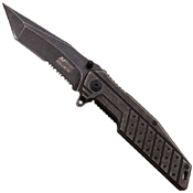 MTech USA A892SS Half Serrated Edge Folding Blade Knife