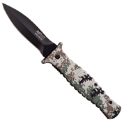 MTech USA 4.5 Inch Closed Black Finished Blade Folding Knife