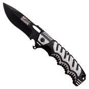 MTech USA A918 Black Finish Plain Edge Blade Folding Knife