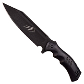 MTech USA Xtreme Stainless Steel Black Finish Fixed Blade Knife