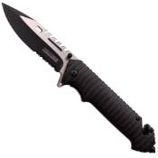 TF-916BK Folding Knife - Black Anodized Aluminum Handle