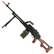 A&K Matrix PKM Russian Battlefield Squad Automatic Weapon Real Wood Airsoft Machine Gun