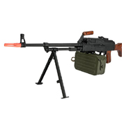 A&K Matrix PKM Russian Battlefield Squad Automatic Weapon Real Wood Airsoft Machine Gun