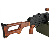 A&K Matrix PKM Russian Battlefield Squad Automatic Weapon Real Wood Airsoft Machine Gun