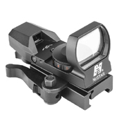 NcStar Red/Green Reflex Sight with 4 Reticles - Black