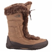 North Face APPY Brown Nuptse Fur IV Boot