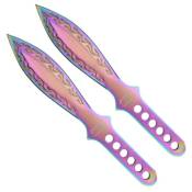 Ninja Throwing Knife Set - 2 Piece - Rainbow