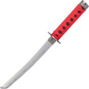 Red Samurai Sword Set with Stand 