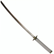 40 Inch Carbon Steel Blade Katana - White Wrapped