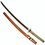 41-Inch Gold Damascus Wrapped Katana w/ Gift Box