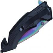 Add a pop of color to your EDC with the Neptune Steel Assisted Pocket Folding Knife featuring a convenient clip in vibrant rainbow hues. Versatile, durable, and ready for action. Get yours now!