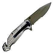 Neptune Wartech Half-Serrated Spear Point Knife