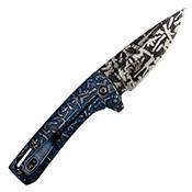 Neptune Gun Patterns Pocket 7 Inch Folding Knife 