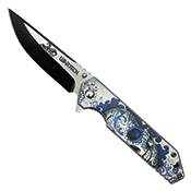 Neptune Skull 8-Inch Pocket Folding Knife