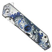 Neptune Skull 8-Inch Pocket Folding Knife