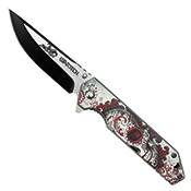 Neptune Skull 8-Inch Pocket Folding Knife