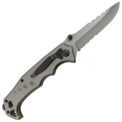 Wartech 8.75'' Folding Knife w/ Serration Blade