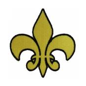 Fleur De Lis Patch Yellow 