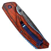 Classic Buckshot Pocket Knife with Wood Handle