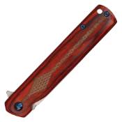 Buckshot 8' Folding Knife Wood handle