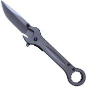 Titanium Folding Knife w/ 14mm Wrench