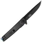 Black Steel Pouch Knife Tengu