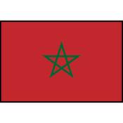 Flag Printed Patch - Morocco