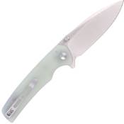 Explorer Sachse Flipper Satin Blade Knife - Micarta Black, refined elegance 