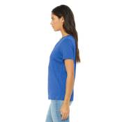 Comfy V-Neck Triblend Tee for Women