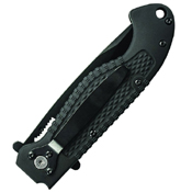 Smith & Wesson Black Special Tactical Knife - Half Serrated Edge