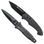 S&W 2pc Folding and Fixed Blade Knife Kit
