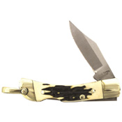 Schrade Old Timer Smokey Staglon Handle Folding Knife